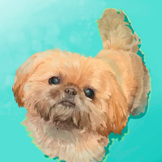 Digital Pet Portrait Option 3